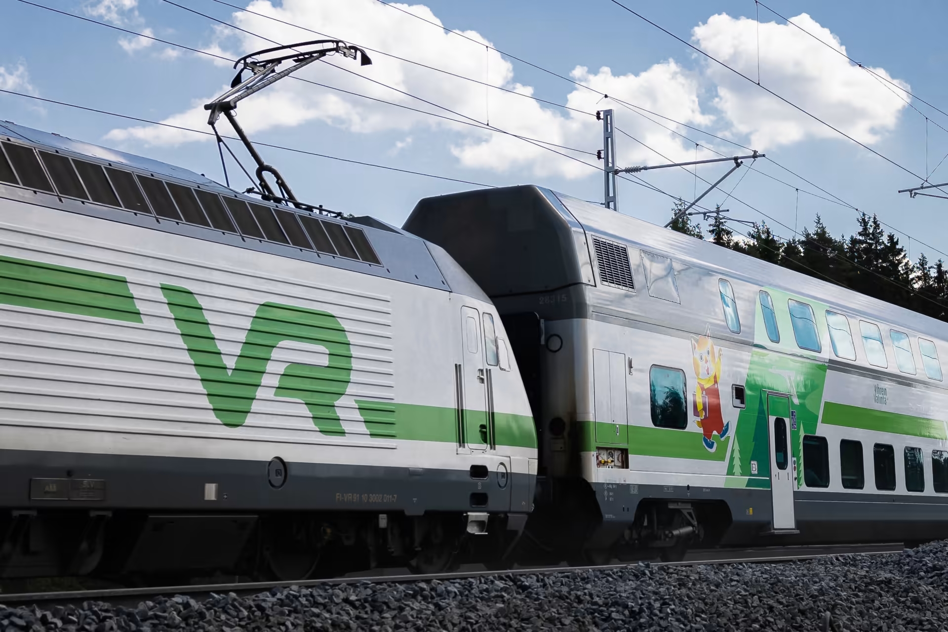 На данный момент VR пока не хочет сокращать или замедлять время движения поездов. Фото: Яни Аарнио / Yle