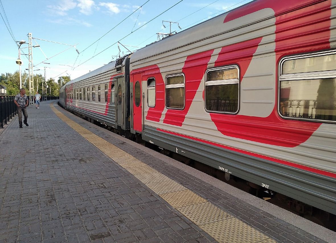 24. toukokuuta alkaen Petroskoi—Kostamus-juna liikennöi kolmesti viikossa. Parhaillaan viikossa on vain kaksi vuoroa. Kuva: Margarita Pehkonen