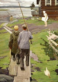 Splavan aig, 1962. Kuva Karjalan Taidehmuzejan fondaspäi